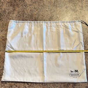 Coach cream Drawstring Dust Bag